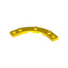 Yellow Plate, Round Corner 5 x 5 Macaroni