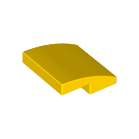 Yellow Slope, Curved 2 x 2 x 2/3