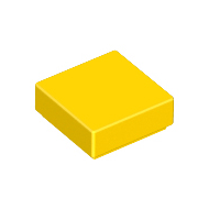 Yellow Tile 1 x 1
