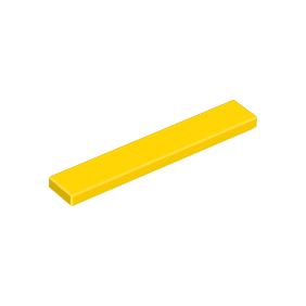 Yellow Tile 1 x 6