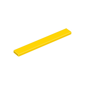 Yellow Tile 1 x 8