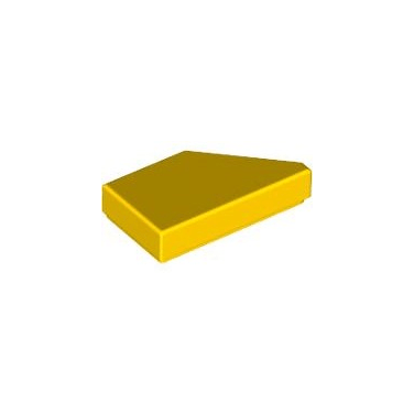 Yellow Tile, Modified 1 x 2 Wedge Left