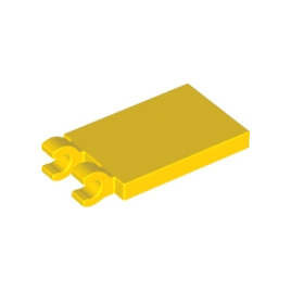 Yellow Tile, Modified 2 x 3 with 2 Open O Clips
