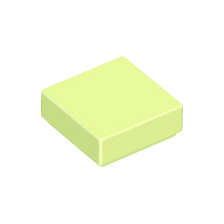 Yellowish Green Tile 1 x 1