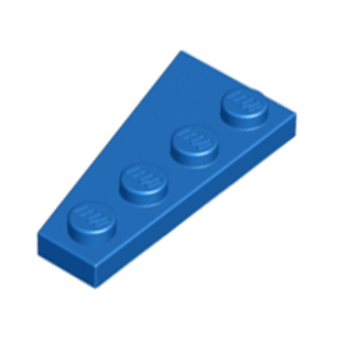 Blue Wedge, Plate 4 x 2 Right