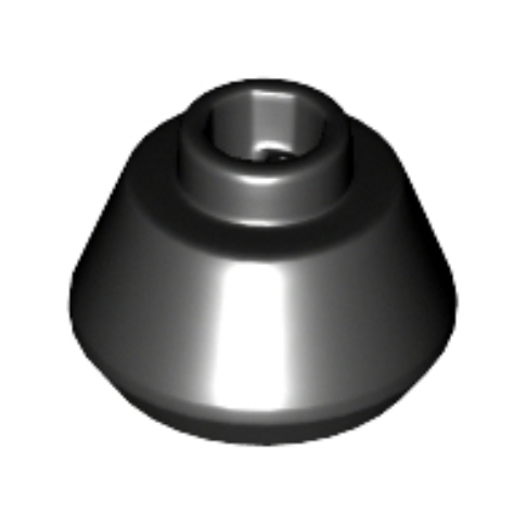 Black Cone 1 1/2 x 1 1/2 x 2/3 Truncated