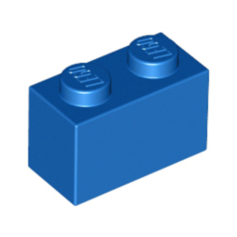 Blue Brick 1 x 2