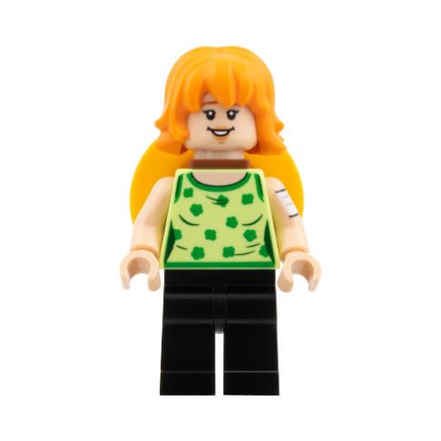 op010 Nami - Yellowish Green Top, Straw Hat on Back