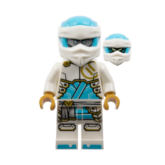 njo0942 Zane - Dragons Rising, Tunic with Large Armor Plates, Head Wrap