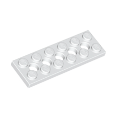 White Technic, Plate 2 x 6 with 5 Holes