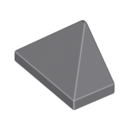 Dark Bluish Gray Slope 45 2 x 1 Triple with Bottom Stud Holder