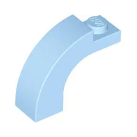 Bright Light Blue Arch 1 x 3 x 2 Curved Top