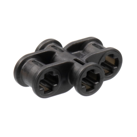 Pearl Dark Gray Technic, Axle Connector 2 x 3 Quadruple