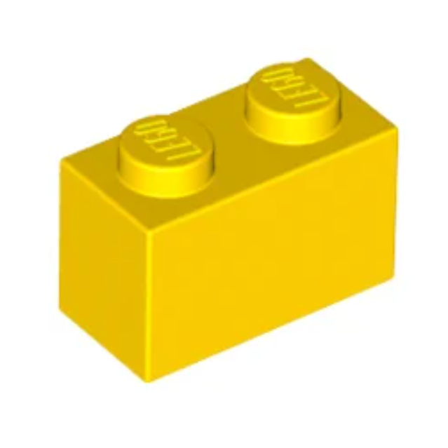 Yellow Brick 1 x 2
