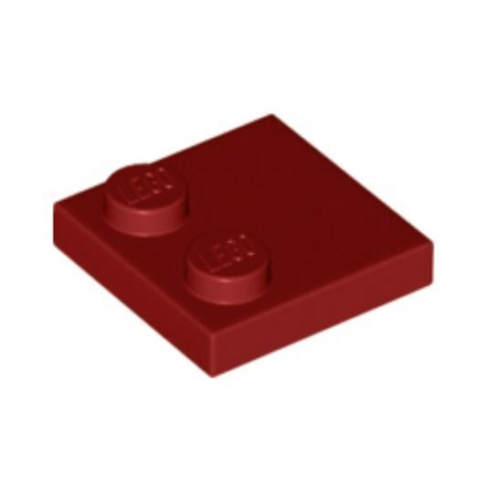 Dark Red Tile, Modified 2 x 2 with Studs on Edge