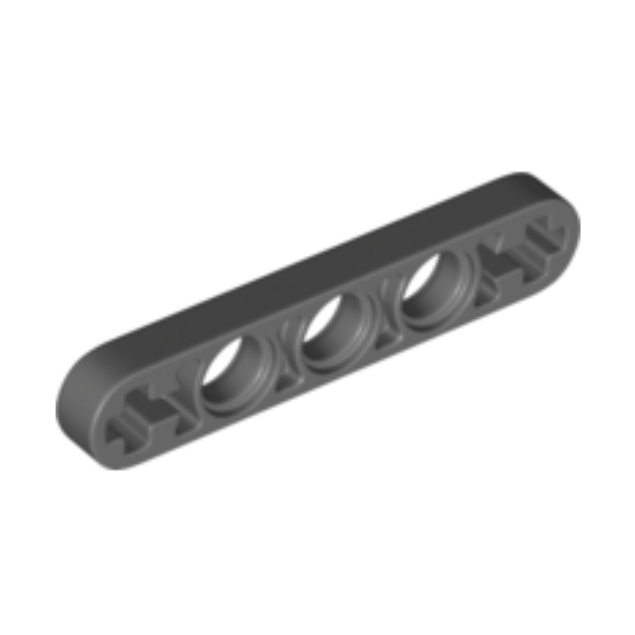 Dark Bluish Gray Technic, Liftarm Thin 1 x 5 - Axle Holes