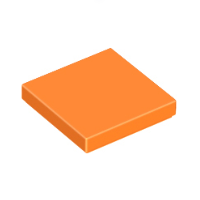 Orange Tile 2 x 2