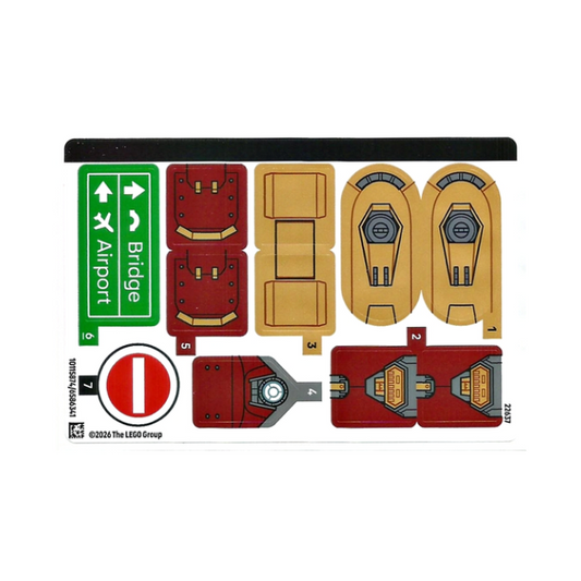 Sticker Sheet for Set 76343 - (10115874/6586341)
