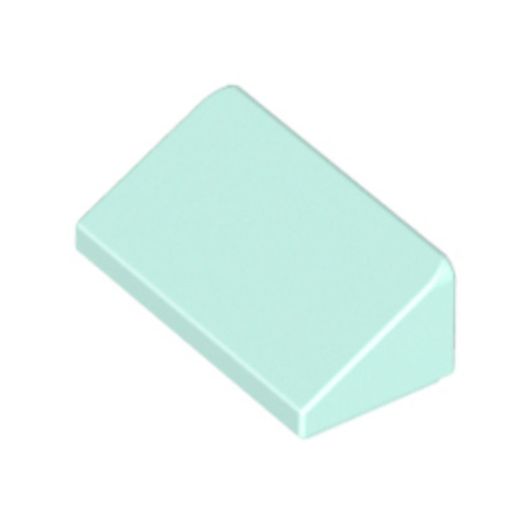 Light Aqua Slope 30 1 x 2 x 2/3