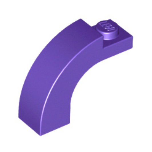 Dark Purple Arch 1 x 3 x 2 Curved Top