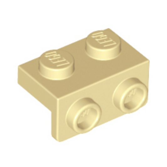 Tan Bracket 1 x 2 - 1 x 2