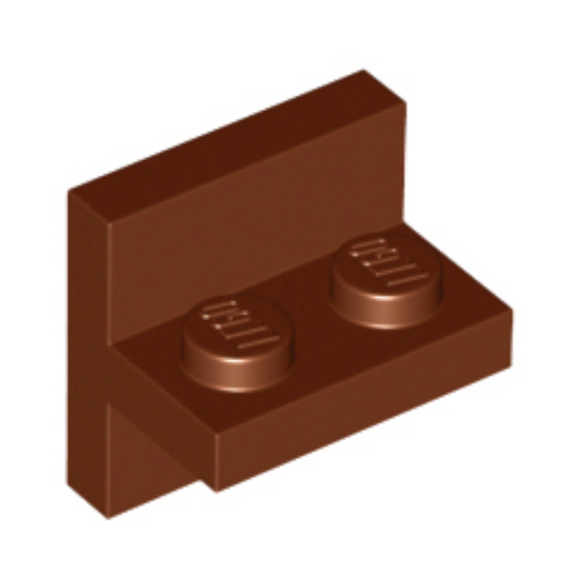Reddish Brown Bracket 2 x 2 - 1 x 2 Centered