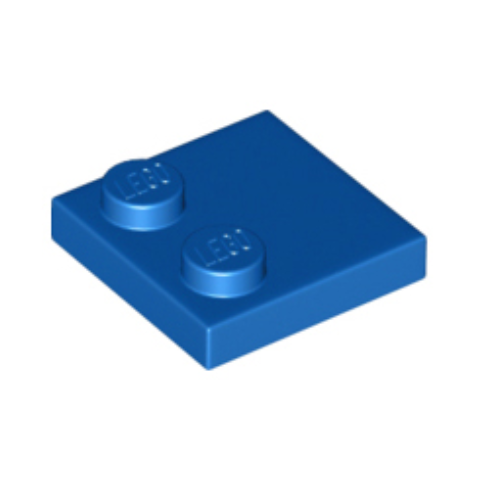 Blue Tile, Modified 2 x 2 with Studs on Edge