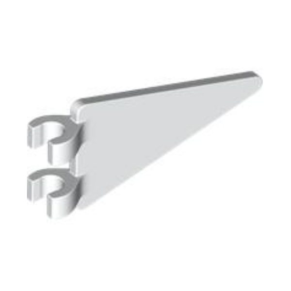 White Flag 3 1/2 x 2 Triangle