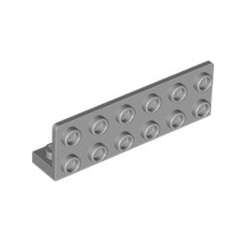 Light Bluish Gray Bracket 1 x 6 - 2 x 6 Inverted with 1 x 4 Cutout