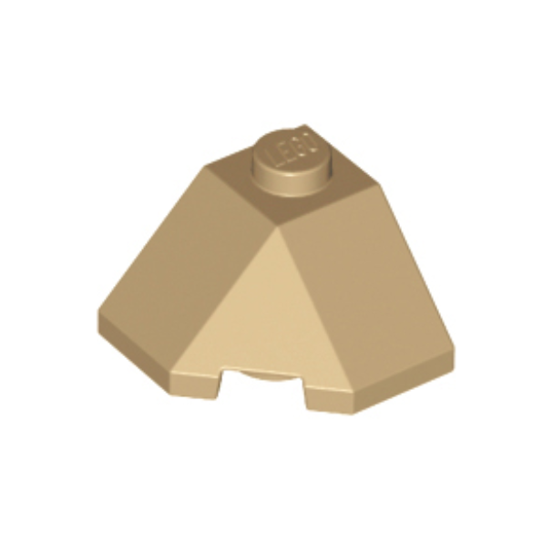 Dark Tan Wedge 2 x 2 (Slope 45 Corner)