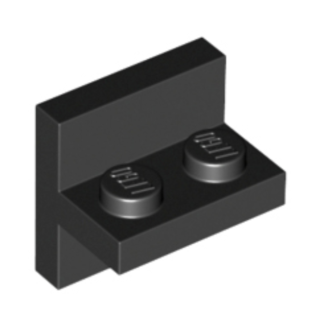 Black Bracket 2 x 2 - 1 x 2 Centered
