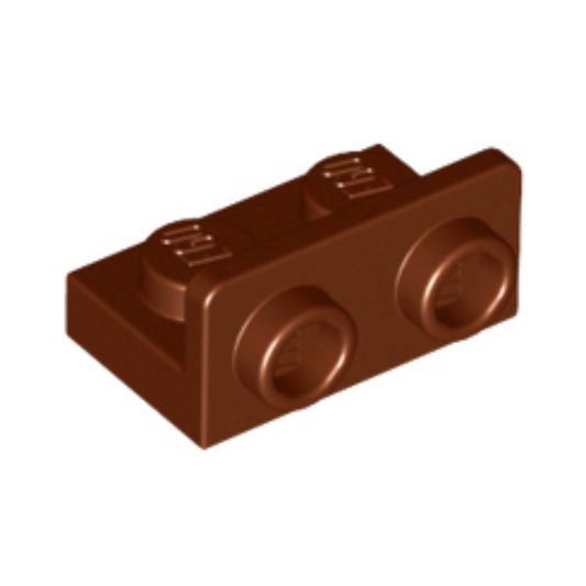 Reddish Brown Bracket 1 x 2 - 1 x 2 Inverted