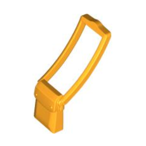Bright Light Orange Minifigure, Utensil Bag Messenger Pouch