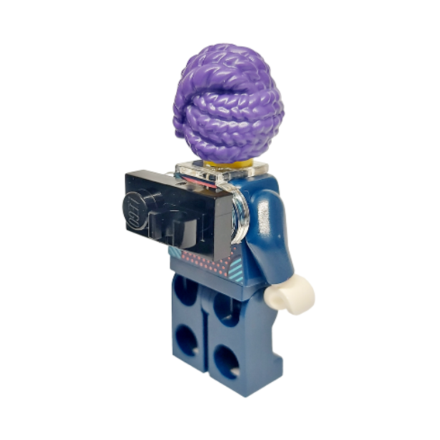 drm052 Zoey - Neck Bracket and Plate 1 x 2 with Clip