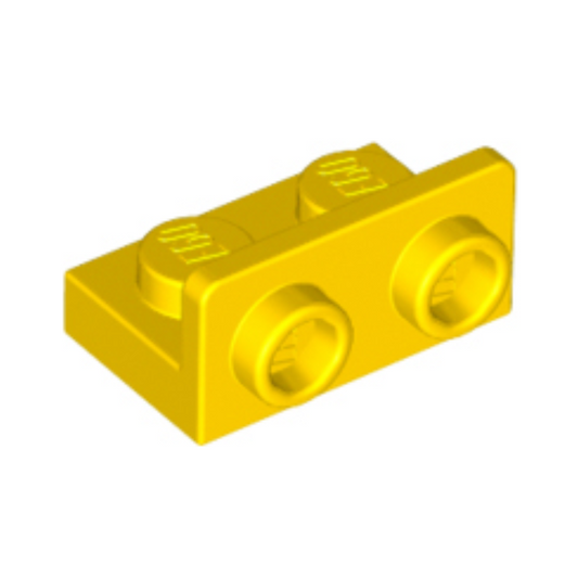 Yellow Bracket 1 x 2 - 1 x 2 Inverted