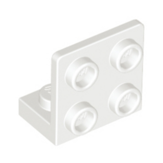 White Bracket 1 x 2 - 2 x 2 Inverted