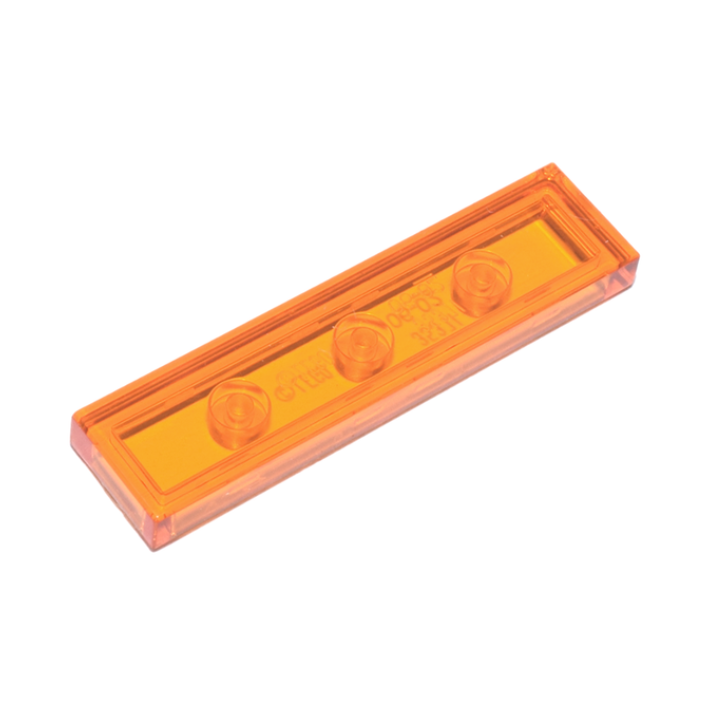 Trans-Orange Tile 1 x 4