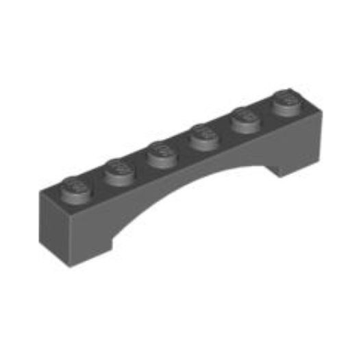 Dark Bluish Gray Arch 1 x 6 Raised Arch
