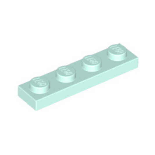 Light Aqua Plate 1 x 4