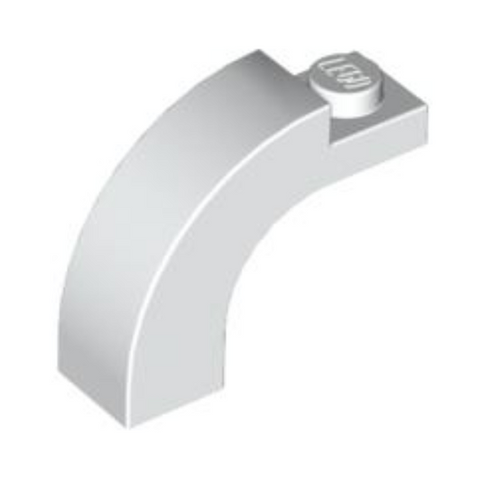White Arch 1 x 3 x 2 Curved Top
