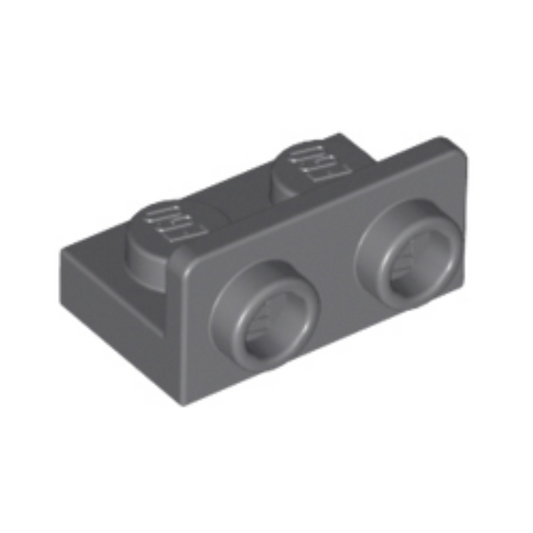 Dark Bluish Gray Bracket 1 x 2 - 1 x 2 Inverted