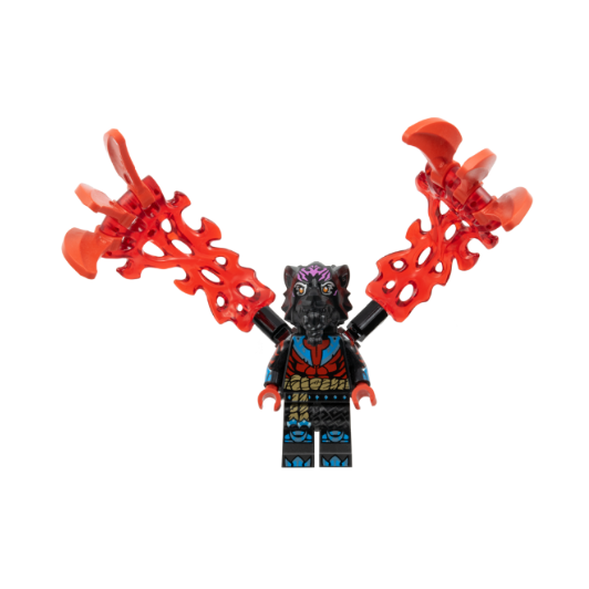 njo0944 Lord Ras - Dark Pink Markings, Red Muscles, Energy Claws