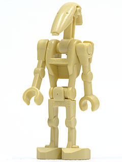 sw0001d Battle Droid - Tan, Straight Arms
