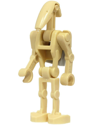 sw1320 Battle Droid - Tan, Angled Arms, Clip on Back