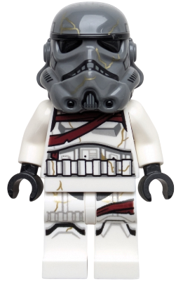 sw1417 Night Trooper - Dark Bluish Gray Helmet