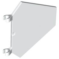 White Flag 5 x 6 Hexagonal