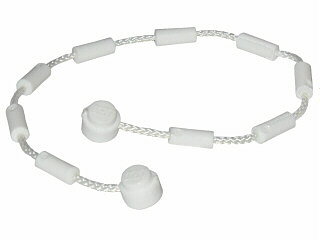 White String with End Studs and Climbing Grips (21L Overall) with (Same Color) Studs and Grips Pattern